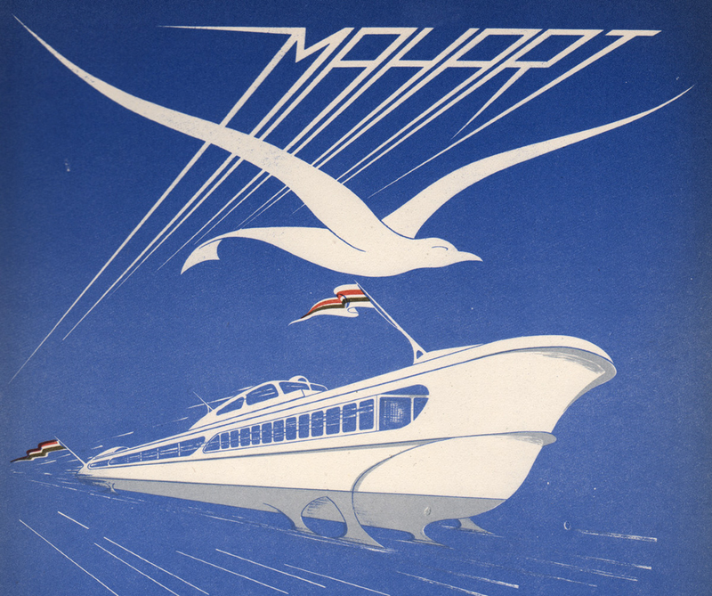 Illustration for article titled La increíble evolución en el tiempo de los barcos hidroala